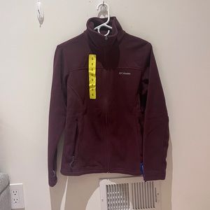 Columbia Full Zip Fleece Jacket Women’s Maroon Size S